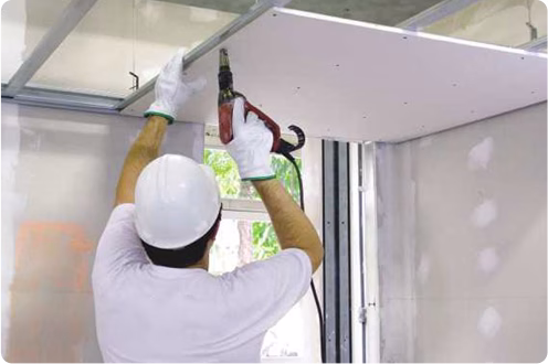Drywall repair work
